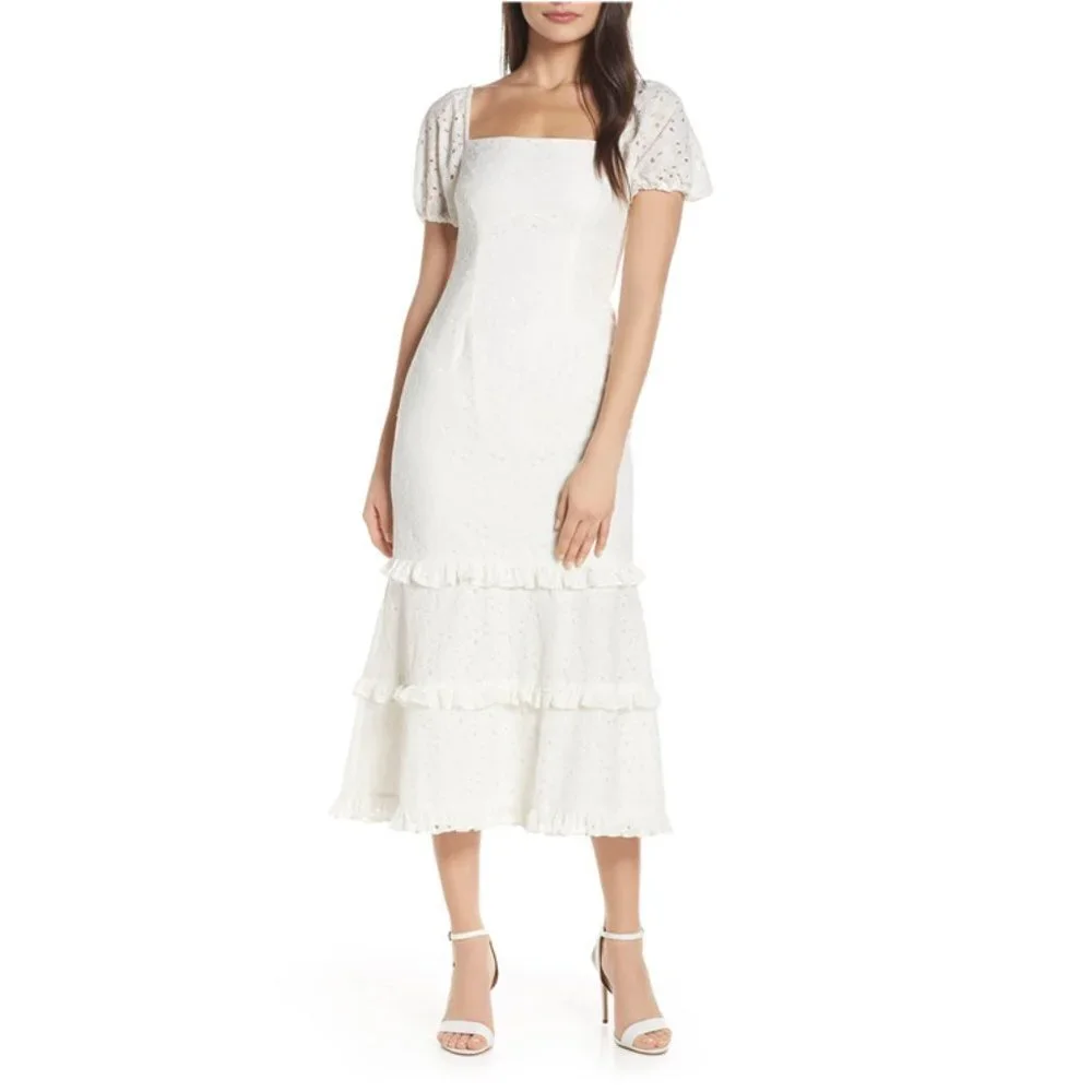 Revolve Keepsake Higher Lace Dress Ivory - Picture 2 of 3